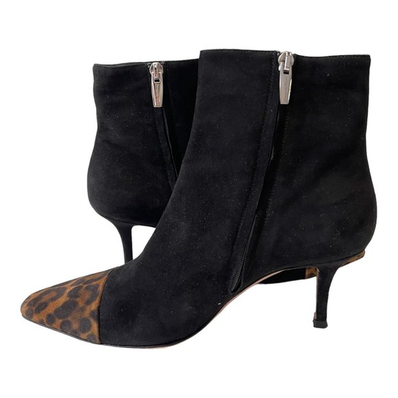 Gianvito Rossi Lucy 70 ankle boot in Suede and animal print Size EU 37, US 7 - Picture 4 of 12